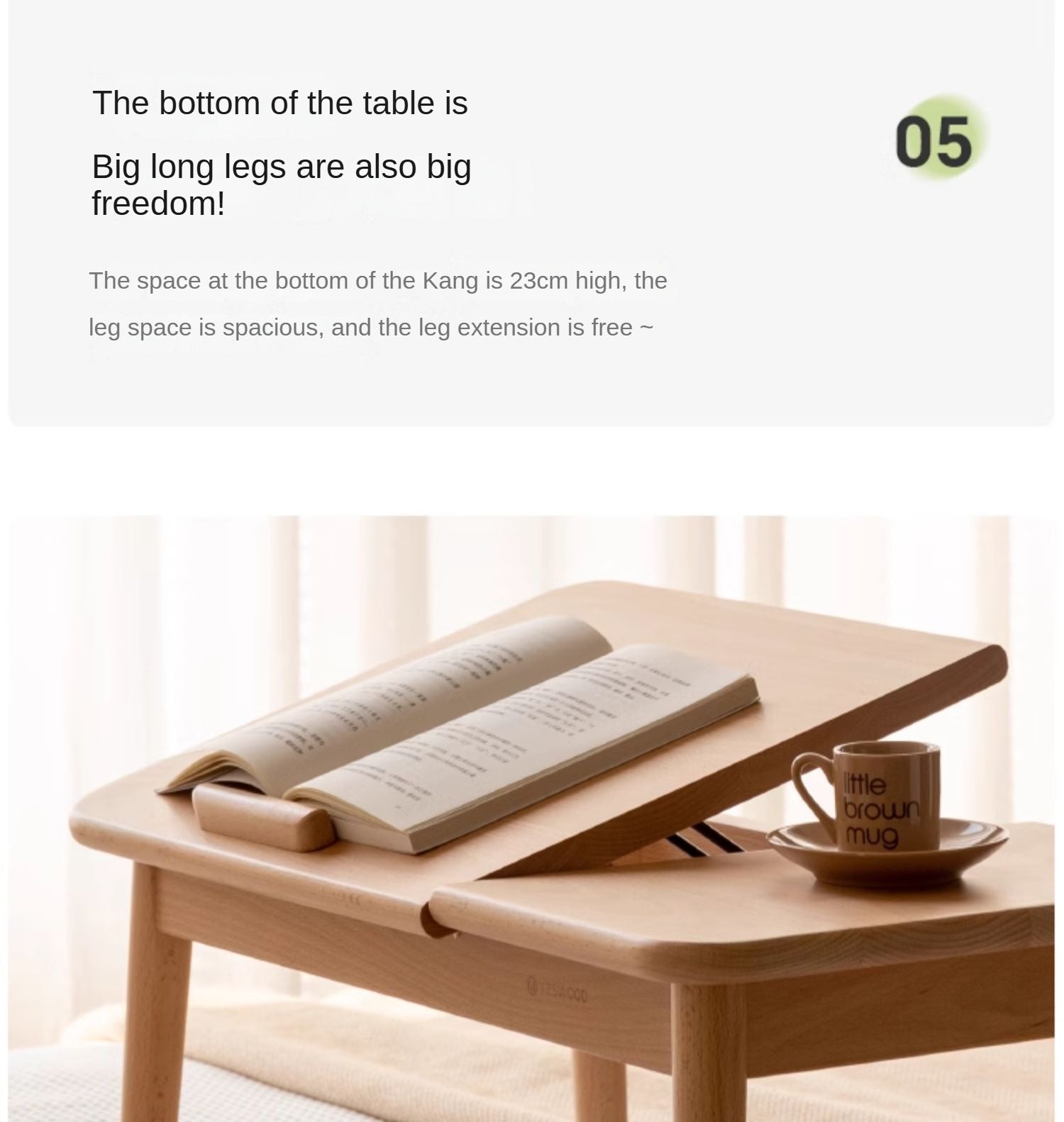 Oak Solid Wood Bay Window Table