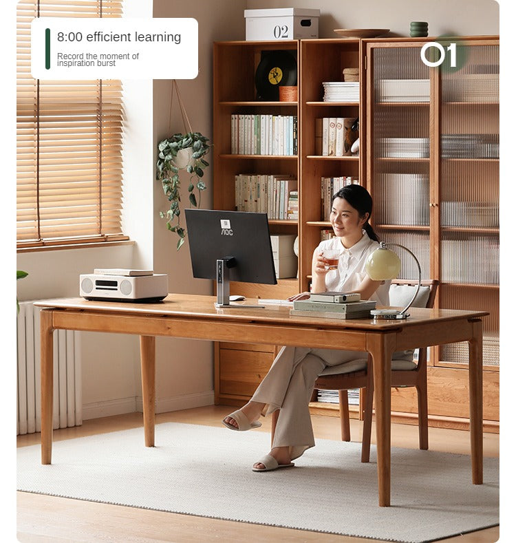 Cherry Solid Wood Large Office Table