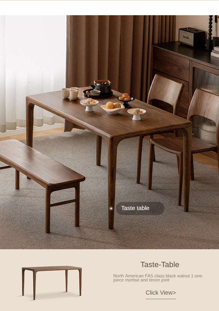 Black Walnut, Ash Solid Wood Dining Chair
