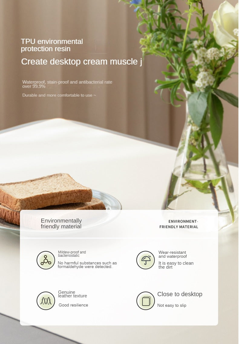 Leather table mat modern waterproof
