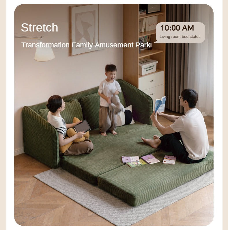 Fabric Floor Folding Dual-purpose Sofa.