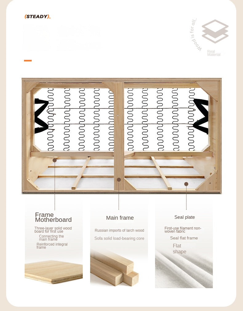 Fabric Floor Folding Dual-purpose Sofa.