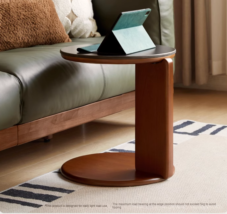 Poplar Solid Wood Rock Board Coffee Table