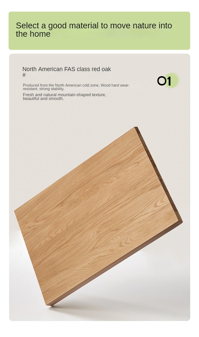 Oak Solid Wood Modern Floor Storage TV Cabinet.