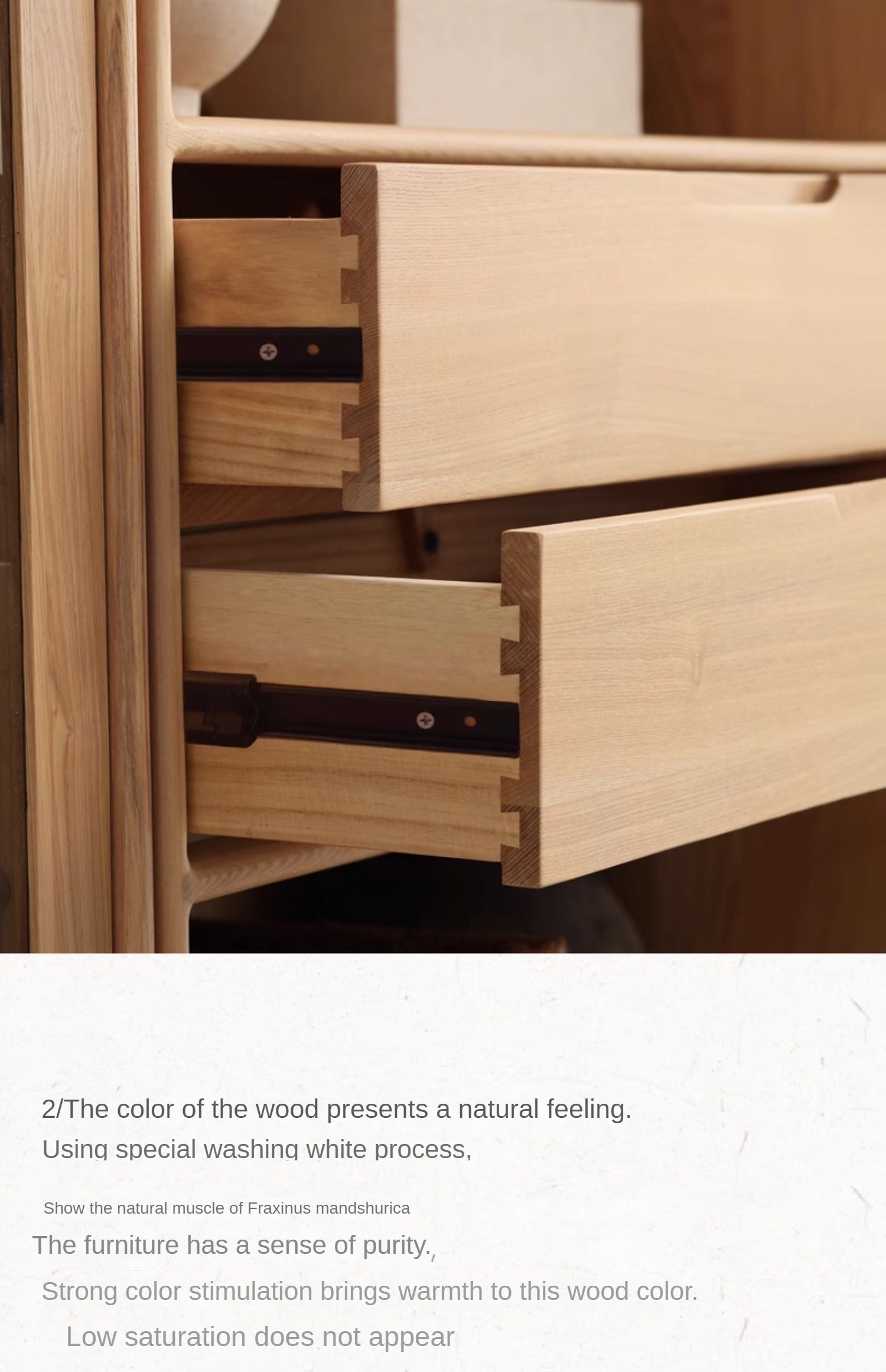 Ash Solid Wood Floor-Standing Bookcase Whole Wall Free Combination Bookshelf