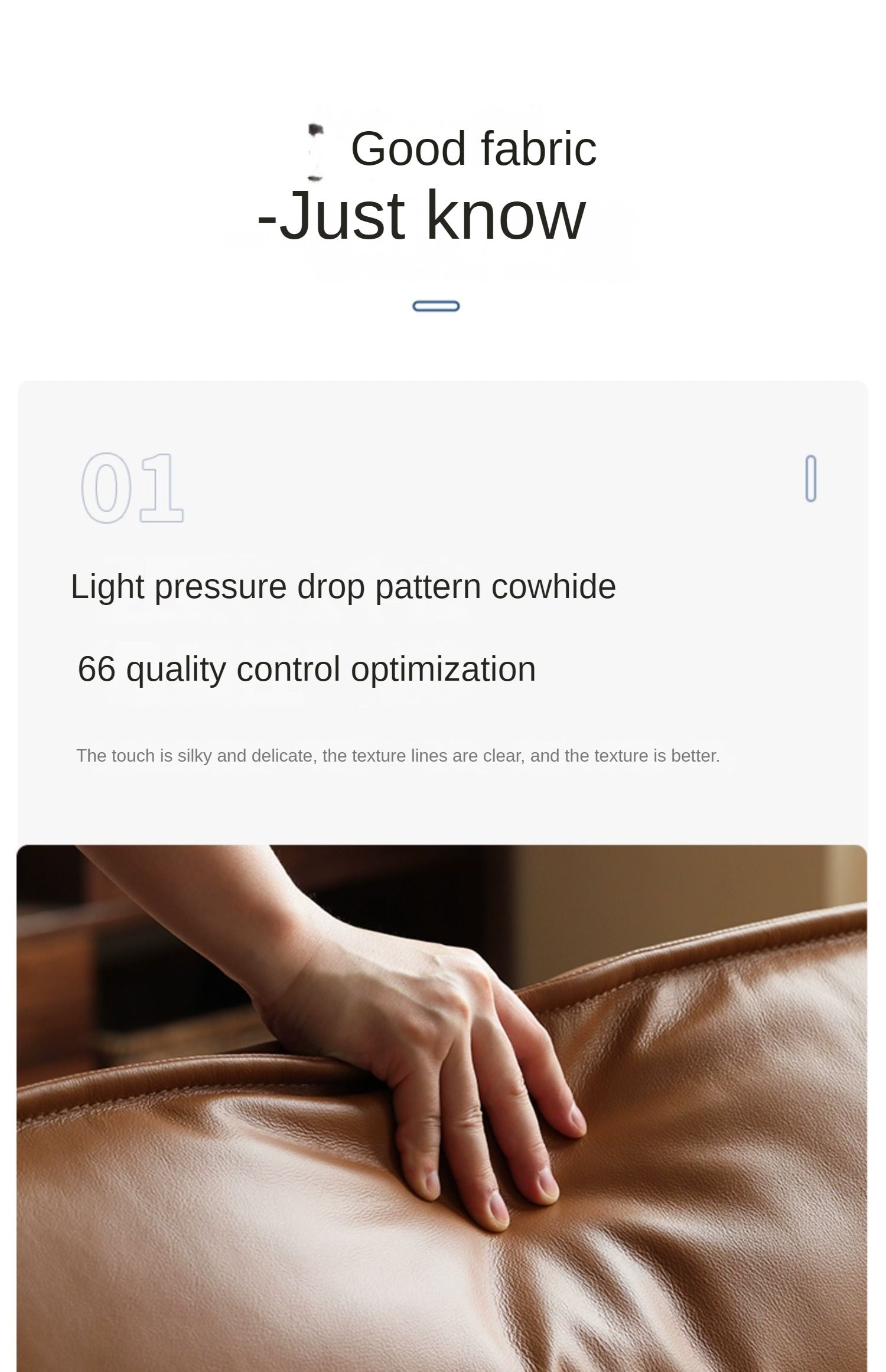 Genuine Leather Art Down Sofa.