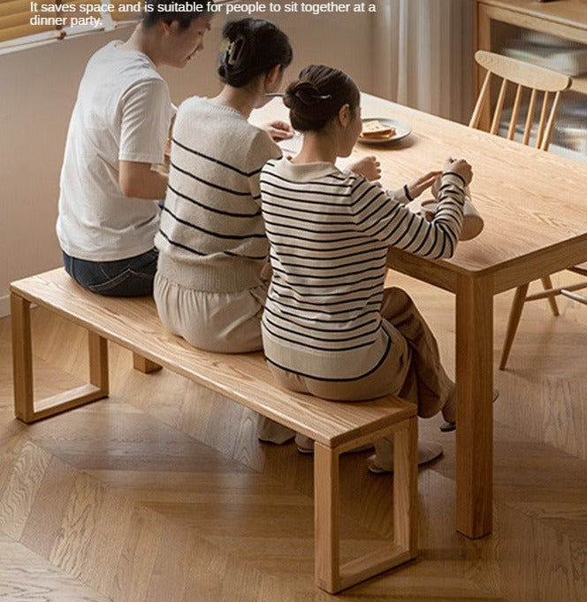 Ash, Oak, Cherry, Beech Solid Wood Long Bed end Bench