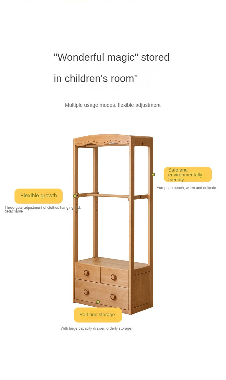 Beech Solid Wood Children's Wardrobe Hanger