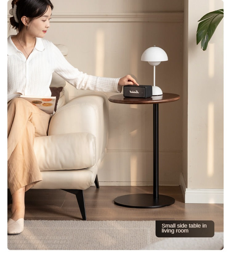 Black Walnut, Oak Solid Wood Side Table Modern