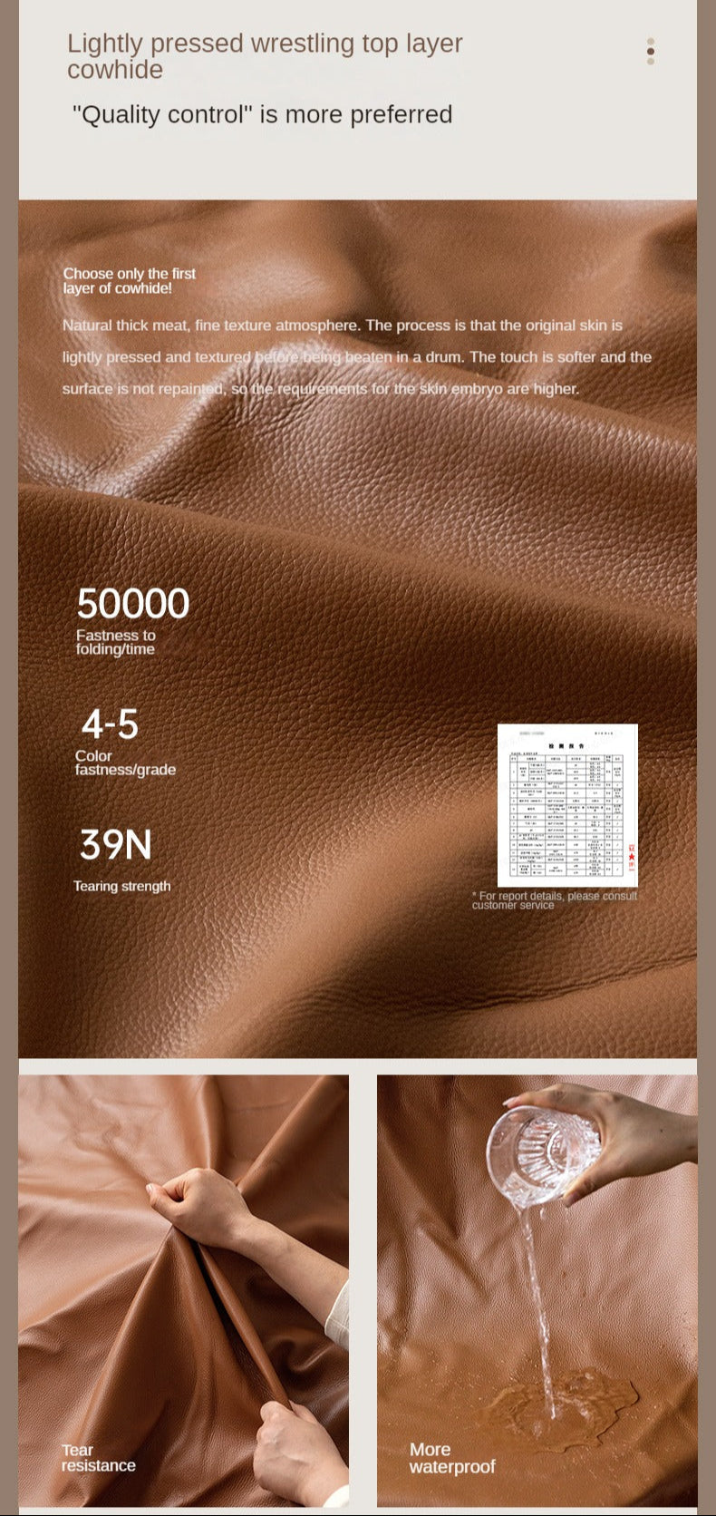 Leather Italian Top Layer Cowhide Sofa.