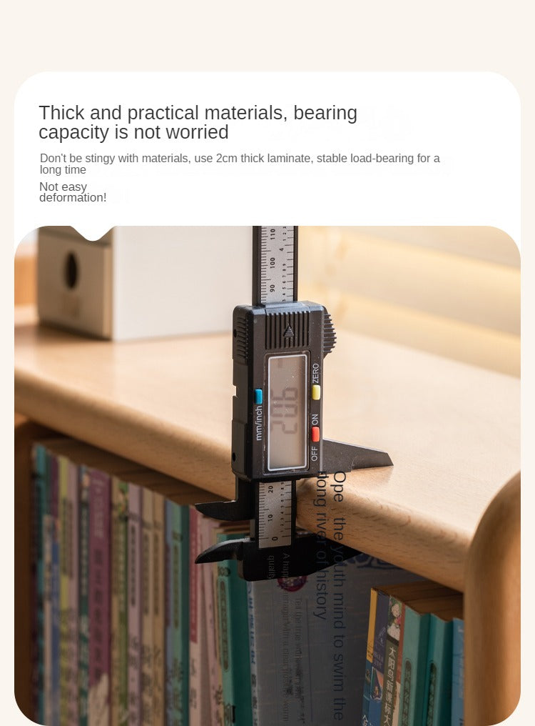 Beech, Oak, Poplar Solid Wood Nordic Study Bookshelf