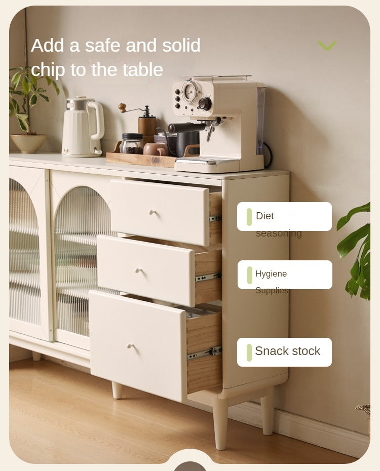 Poplar Solid Wood Rock Board Ultra-thin Wall Sideboard