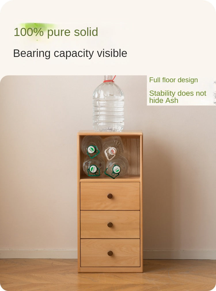 Beech Solid Wood Children's Cabinet Storage-