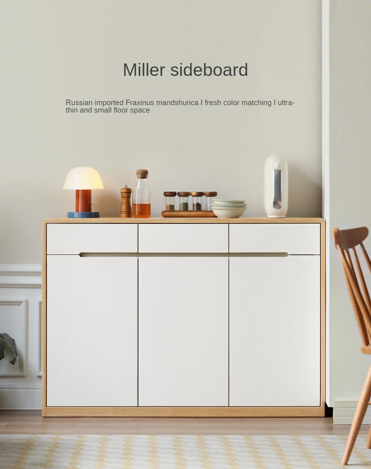 Oak Solid Wood Ultra-thin Sideboard