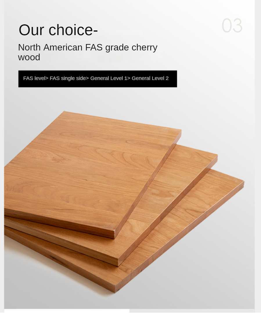 Cherry, Ash Solid Wood Medieval Style Drawer Cabinet.