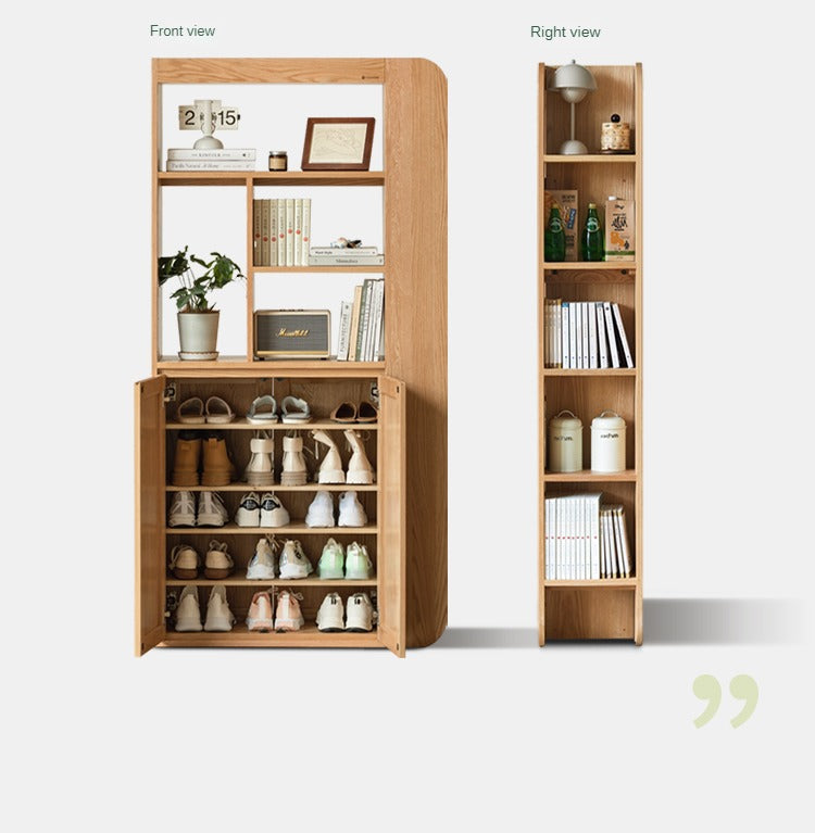 Oak, Ash Solid Wood Entrance Partition Cabinet