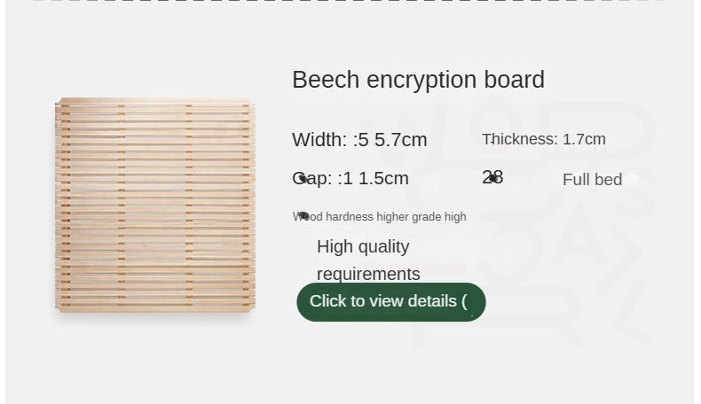 Oak, Ash Solid Wood Genuine Leather, ecological leather Suspended Bed Italian Light Luxury