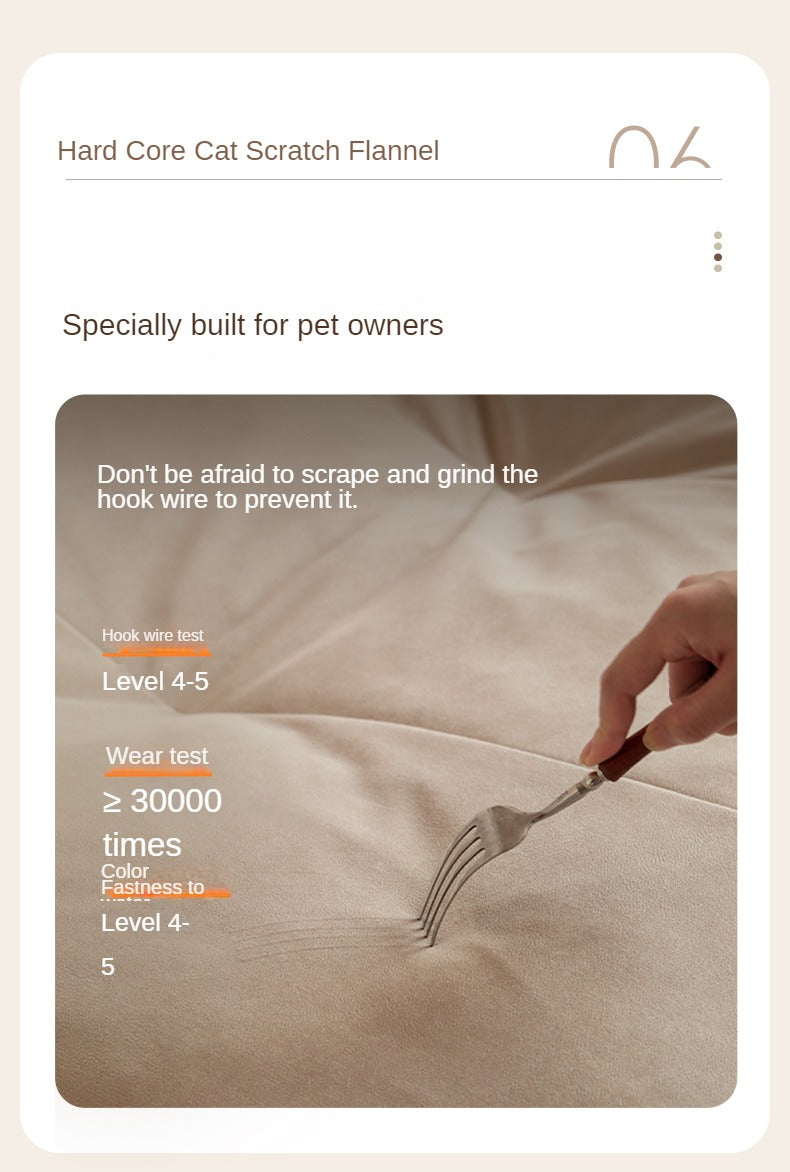 Fabric Sofa Italian Minimalist White Cloud Sofa.