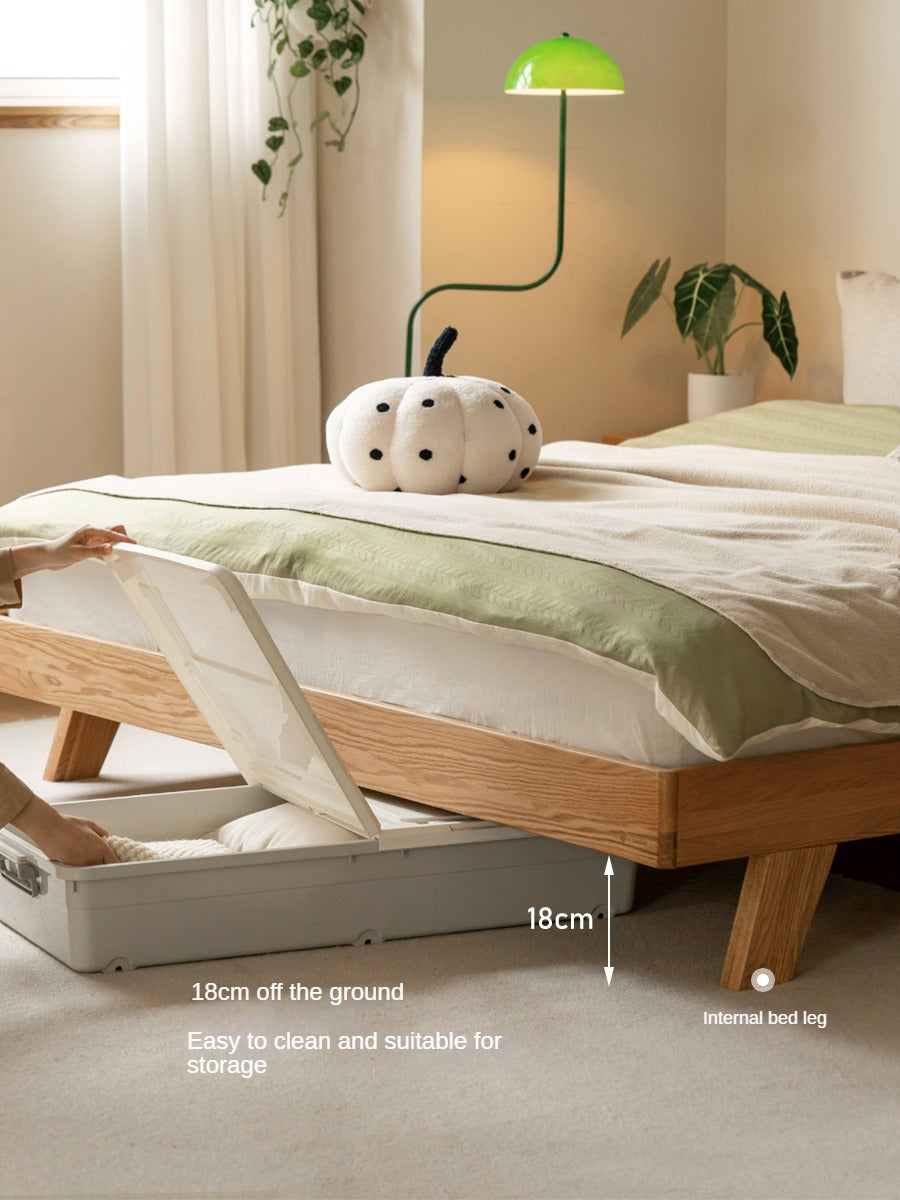 Oak Solid Wood Soft Bed