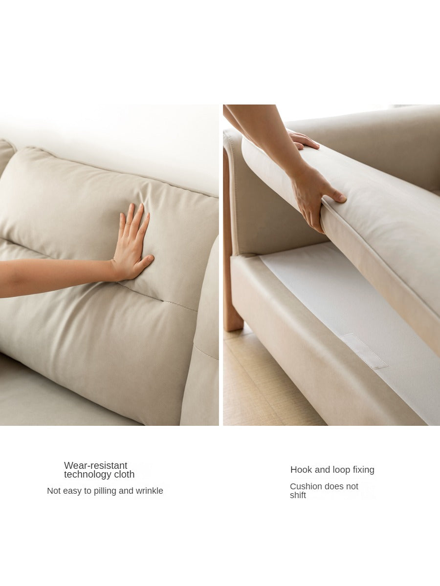 Ash Solid Wood Technology Fabric Corner Sofa.