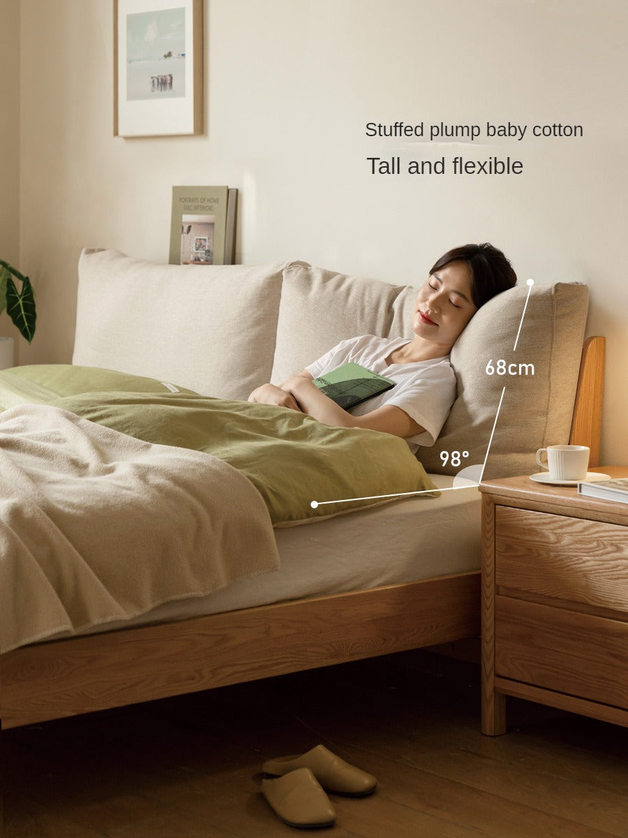 Oak Solid Wood Soft Bed