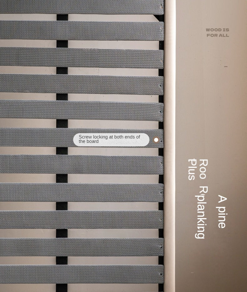 Leather Bed Cream Style First Layer of Yellow Cowhide Bed