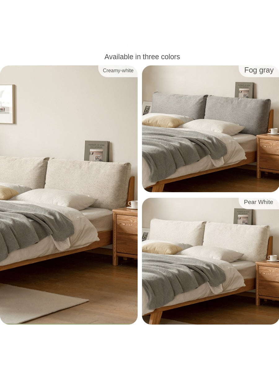 Oak Solid Wood Soft Bed