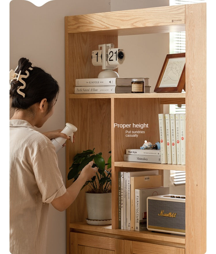 Oak, Ash Solid Wood Entrance Partition Cabinet