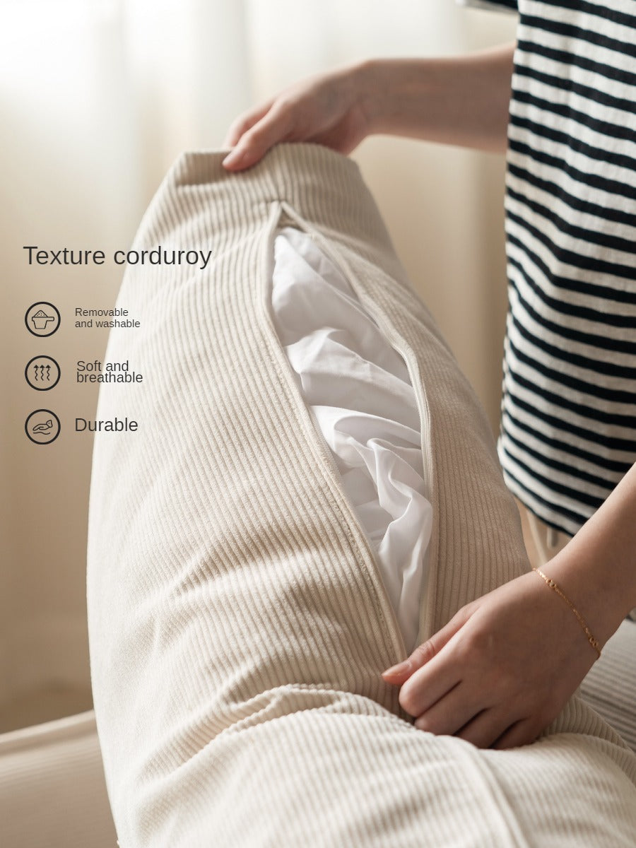 Fabric Down Modern Three-seat Sofa.