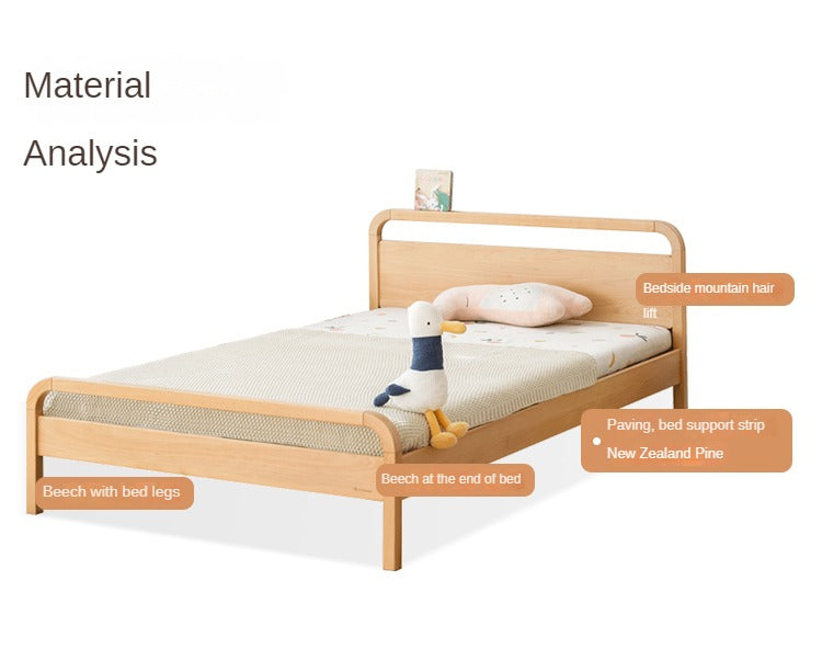 Beech solid wood kids bed