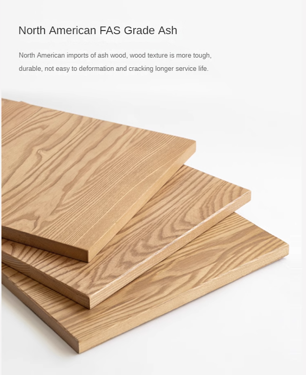 Ash solid wood modern glass floor cabinet.