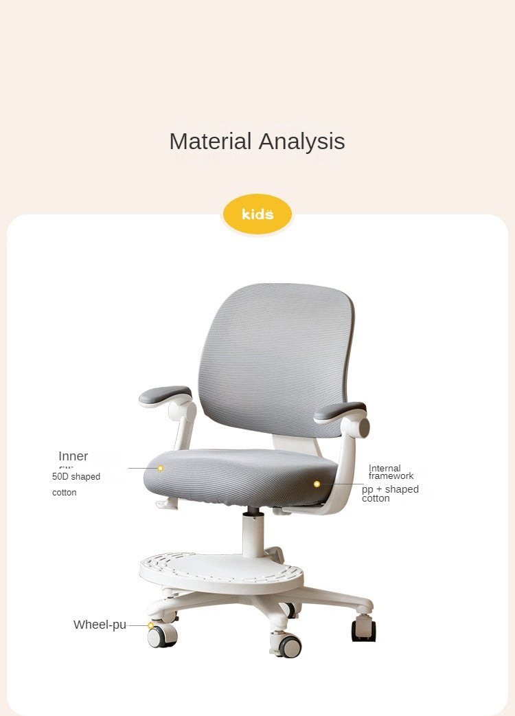 Children's Lifted and Adjusted Chair.