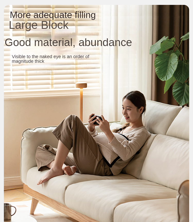 Oak, Ash Solid Wood High-Back Adjustable leather, fabric Sofa