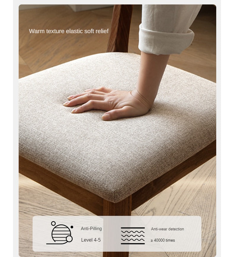 Set 4 pcs Black Walnut, Ash, Oak, Solid Rubberwood Chair