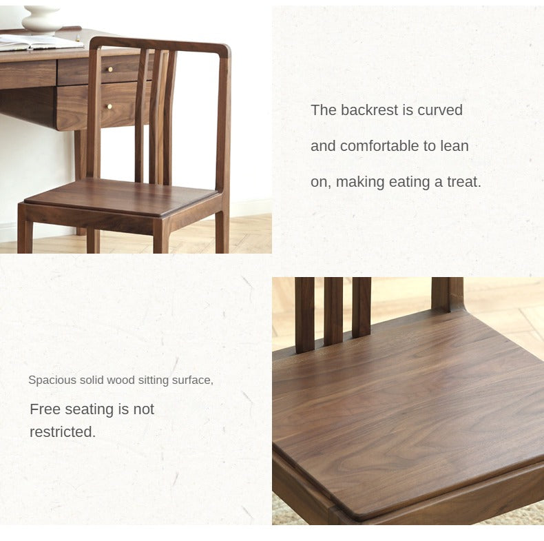 Ash Solid Wood Small-sized Modern Office Desk