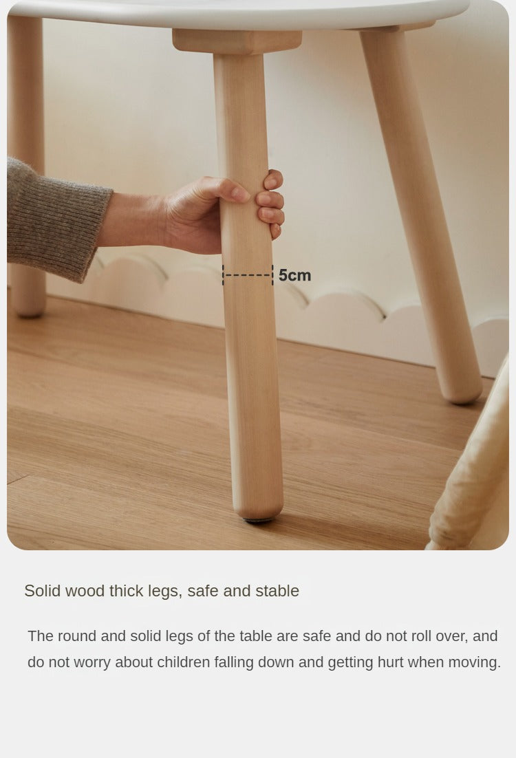 Birch Solid Wood Handmade Children's Study Peanut Table