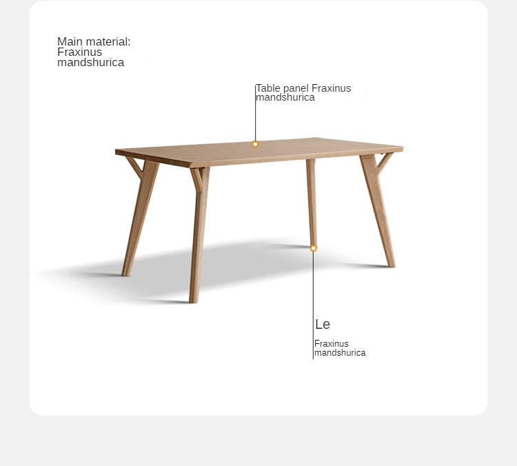Ash Solid Wood Creative Dining Table