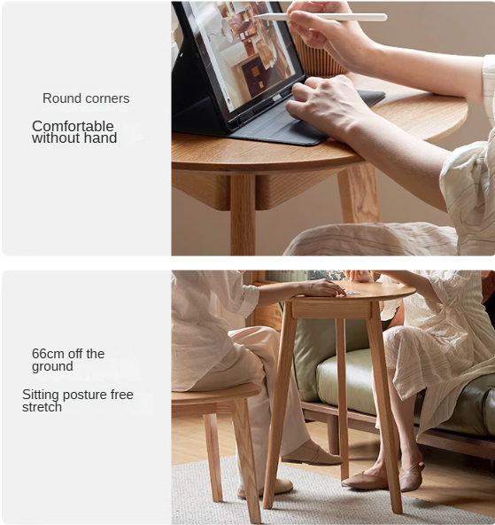 Oak Solid Wood Side Table