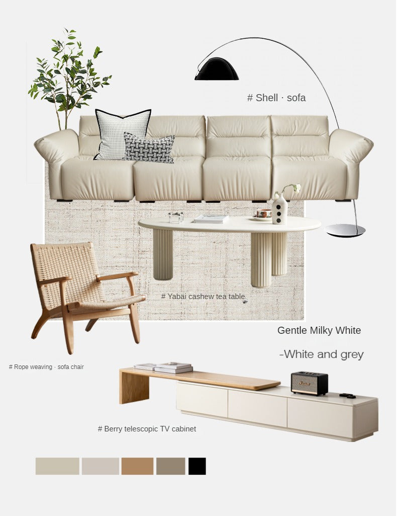 Ash Solid Wood Armchair Rope Weaving )