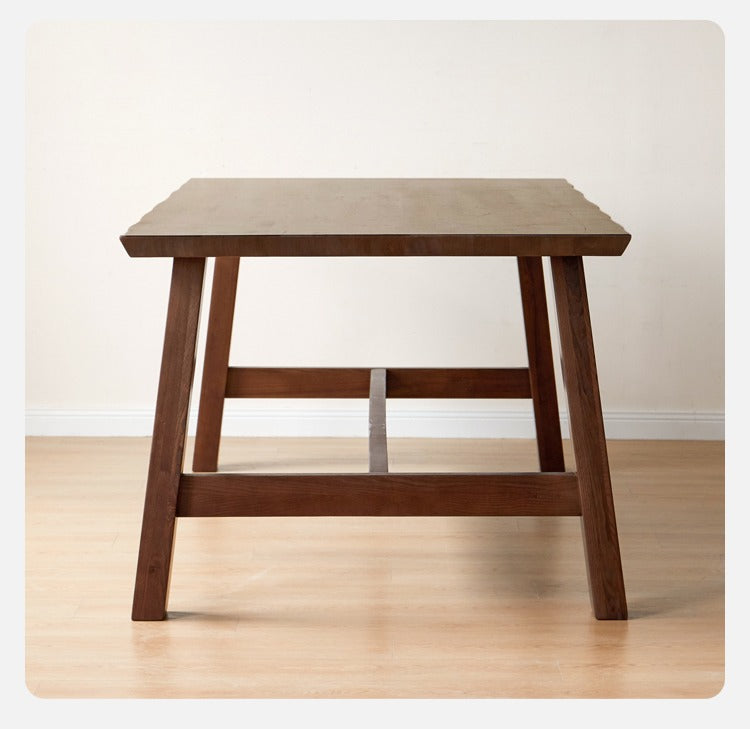 Ash Solid Wood Large Edge Table Dining