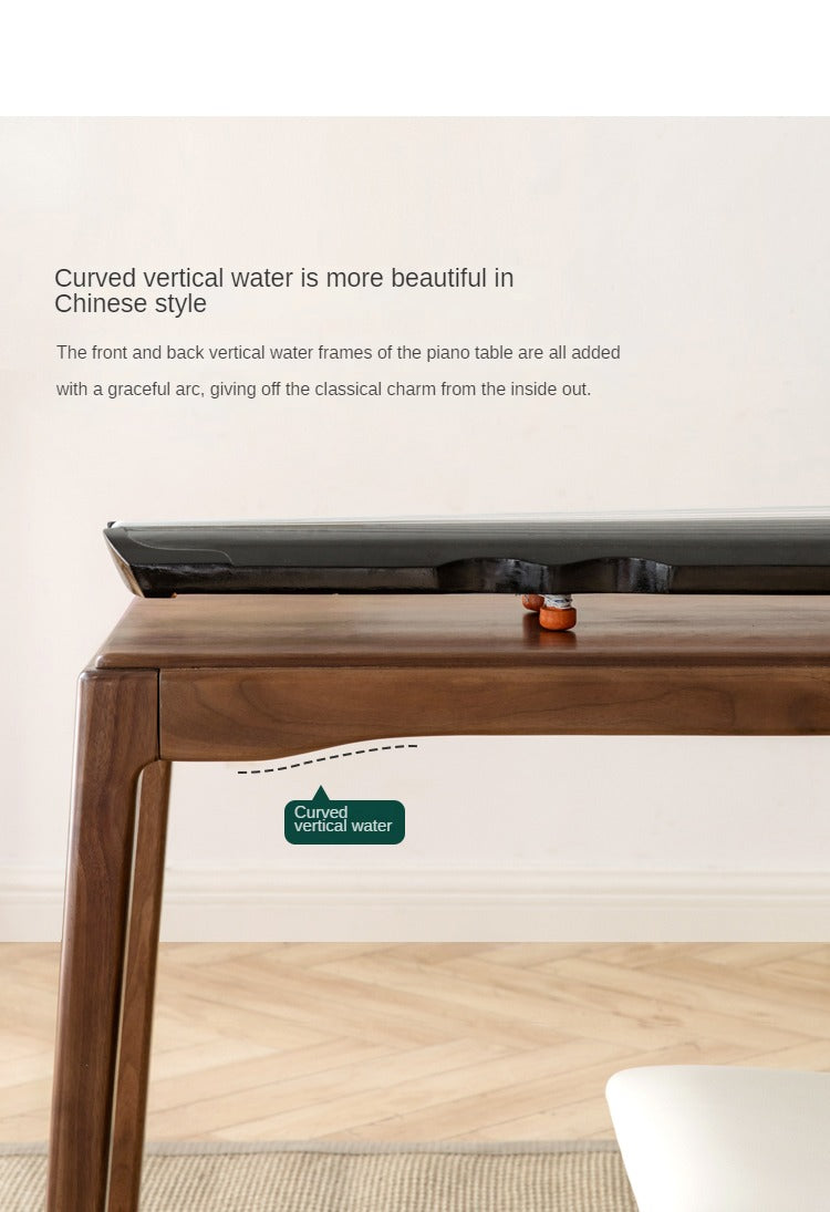 Black Walnut, Oak Solid Wood Desk