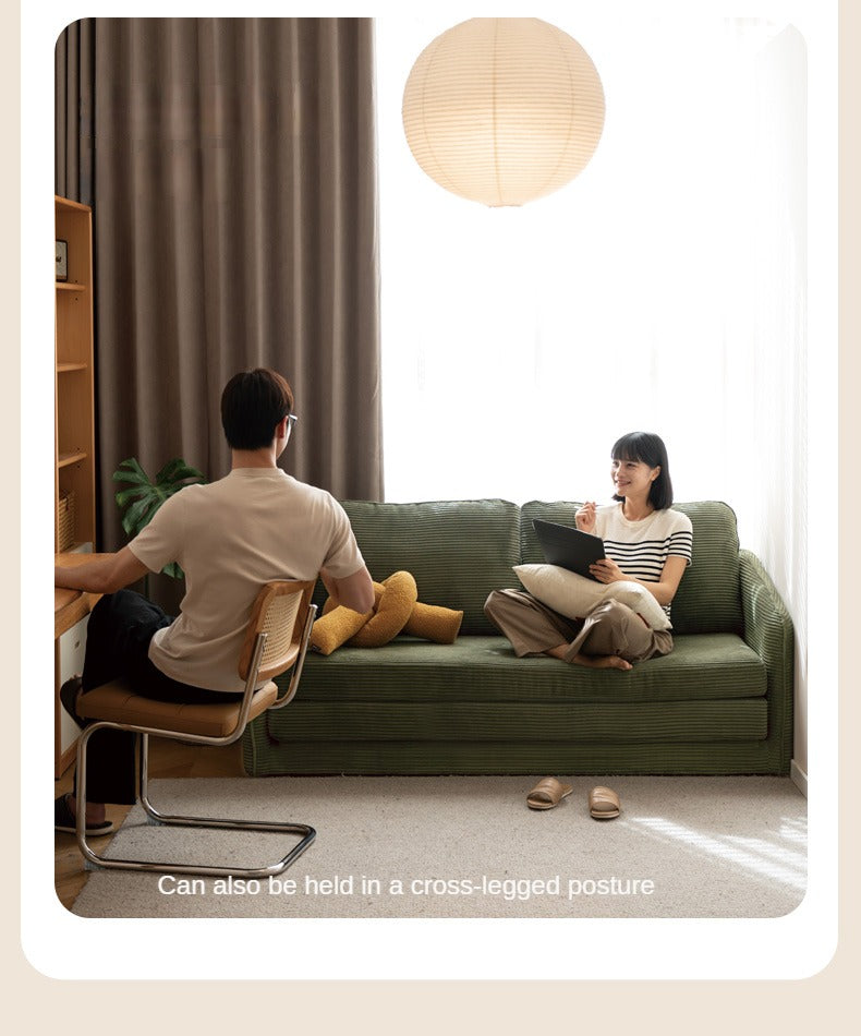 Fabric Floor Folding Dual-purpose Sofa.