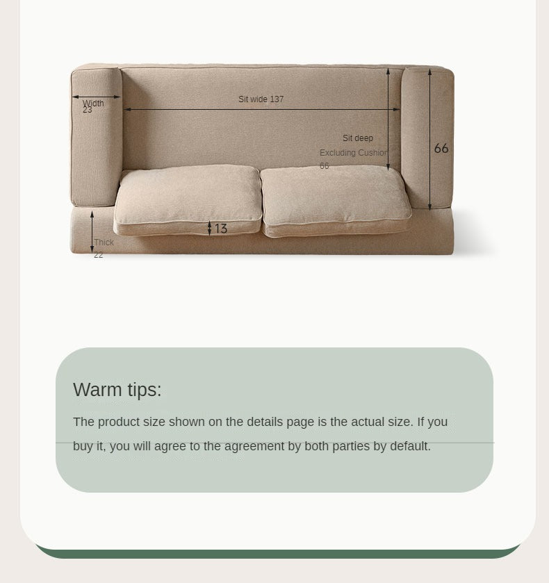 Fabric Sofa Modern Folding Dual-purpose Sofa.