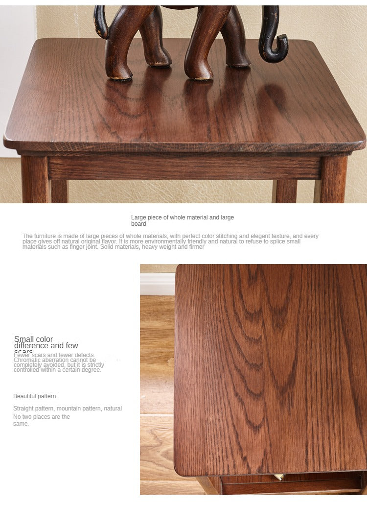 Oak Solid Wood Walnut Color Flower Rack