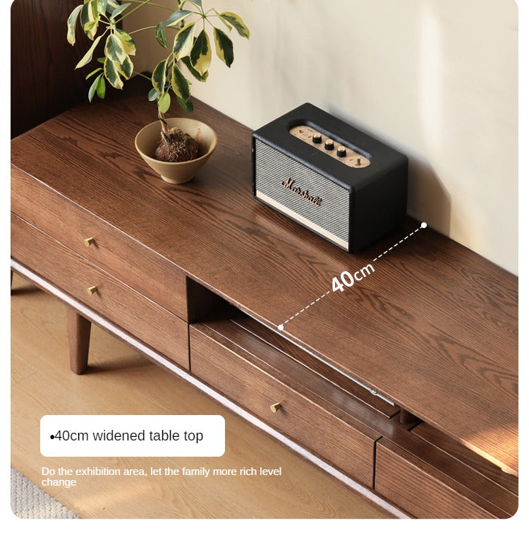 Oak Solid Wood Nordic Modern TV Stand