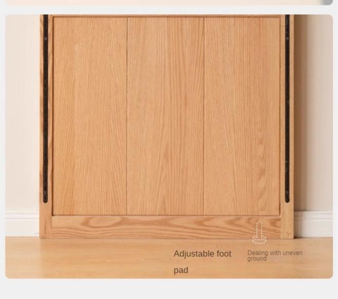 Oak Solid Wood Wall Hanging System, Storage Rack Combination