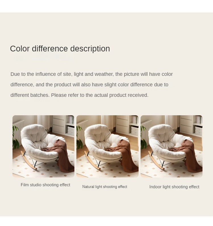 Beech Solid Wood Rocking Chair Baby Cotton