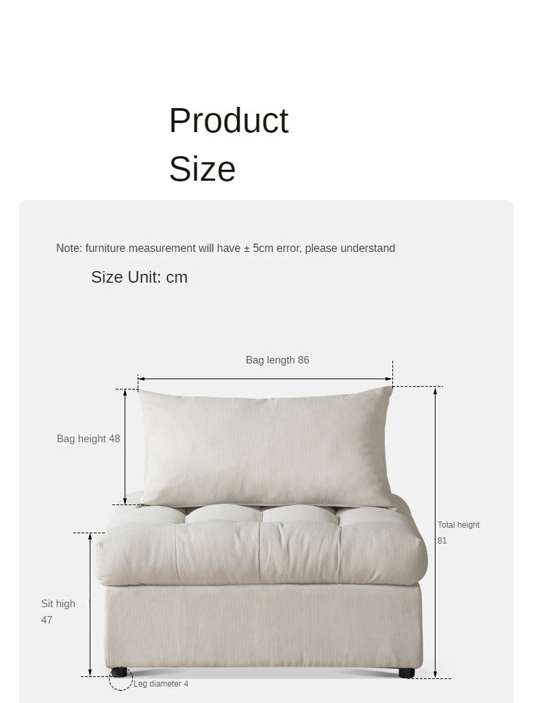 Free Combination Fabric Sofa Modern.