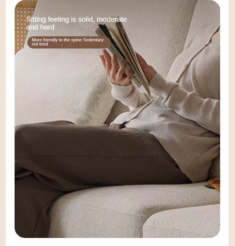 Ash solid Wood Modern Straight Sofa.