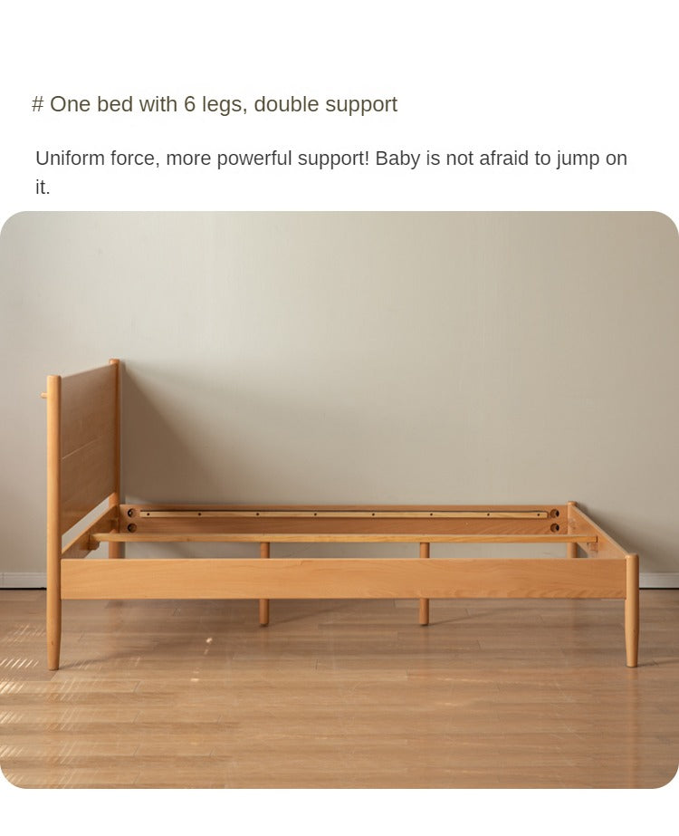 Beech Solid Wood Children's Soft Single Bed